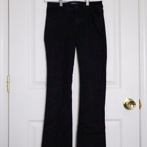 Abercrombie & Fitch Black Mid Rise Bootcut Jeans